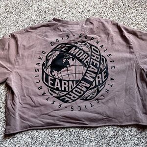 Alphalete Mauve Cropped T-Shirt